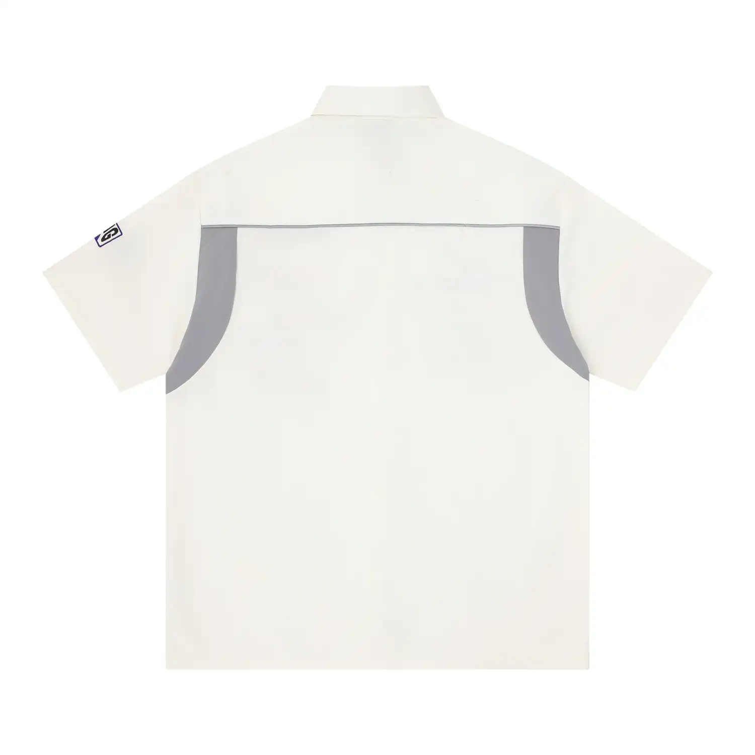 Racing Multi-Label Embroidered Short Sleeve Shirt – Loose Fit Letter Print Casual Top for Men gallery 6