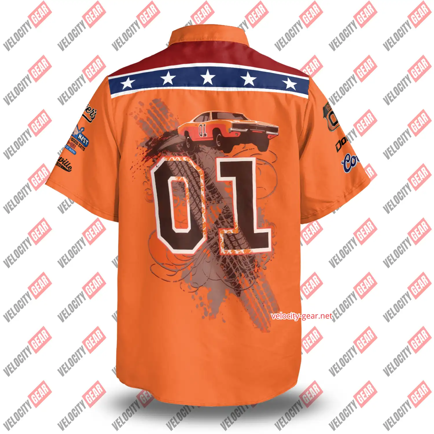 Dukes of Hazzard Custom Printed Button-Down Shirt – For Fans & Car Enthusiasts! gallery 1