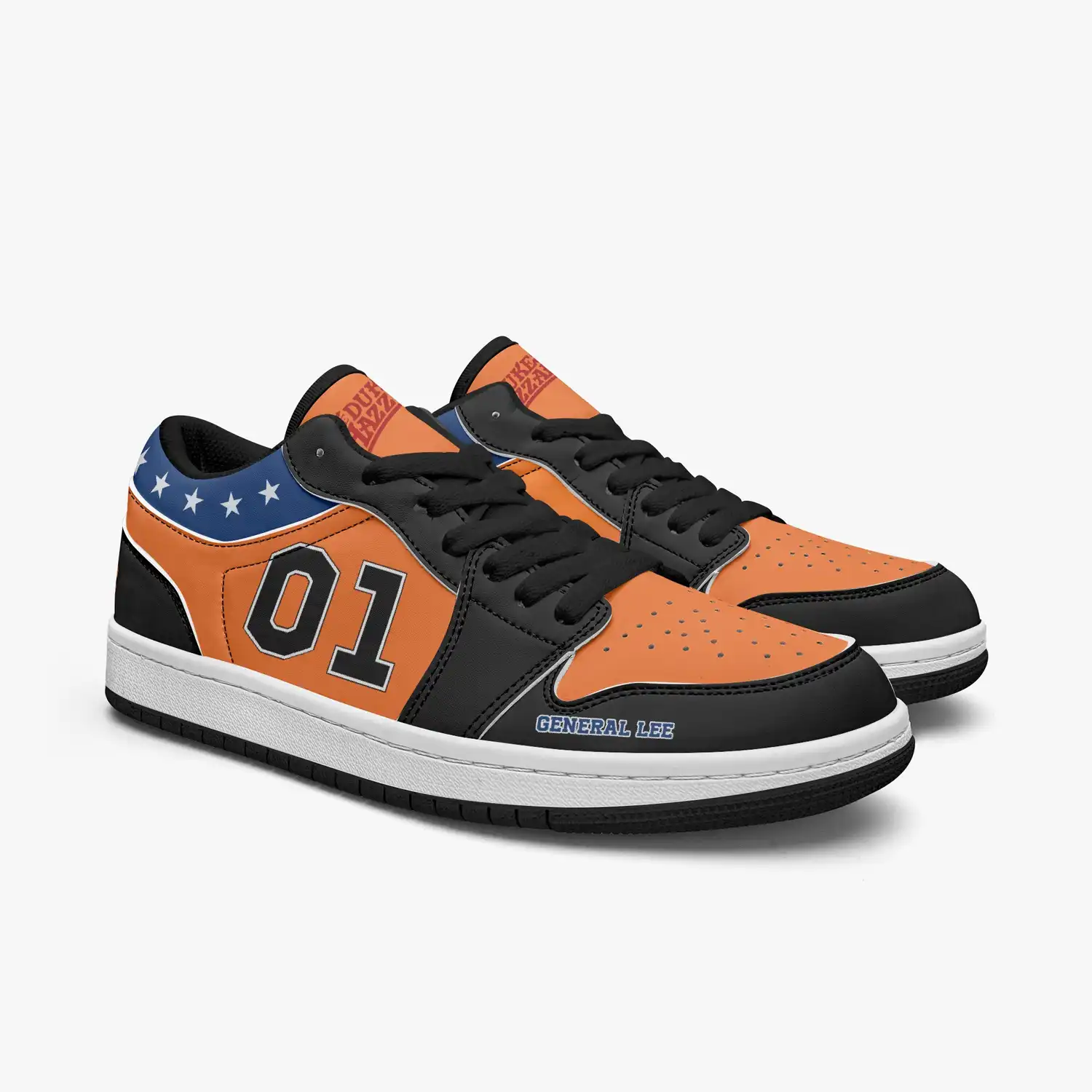 The Dukes of Hazzard AJ1 Style Leather Low Top Shoes gallery 4