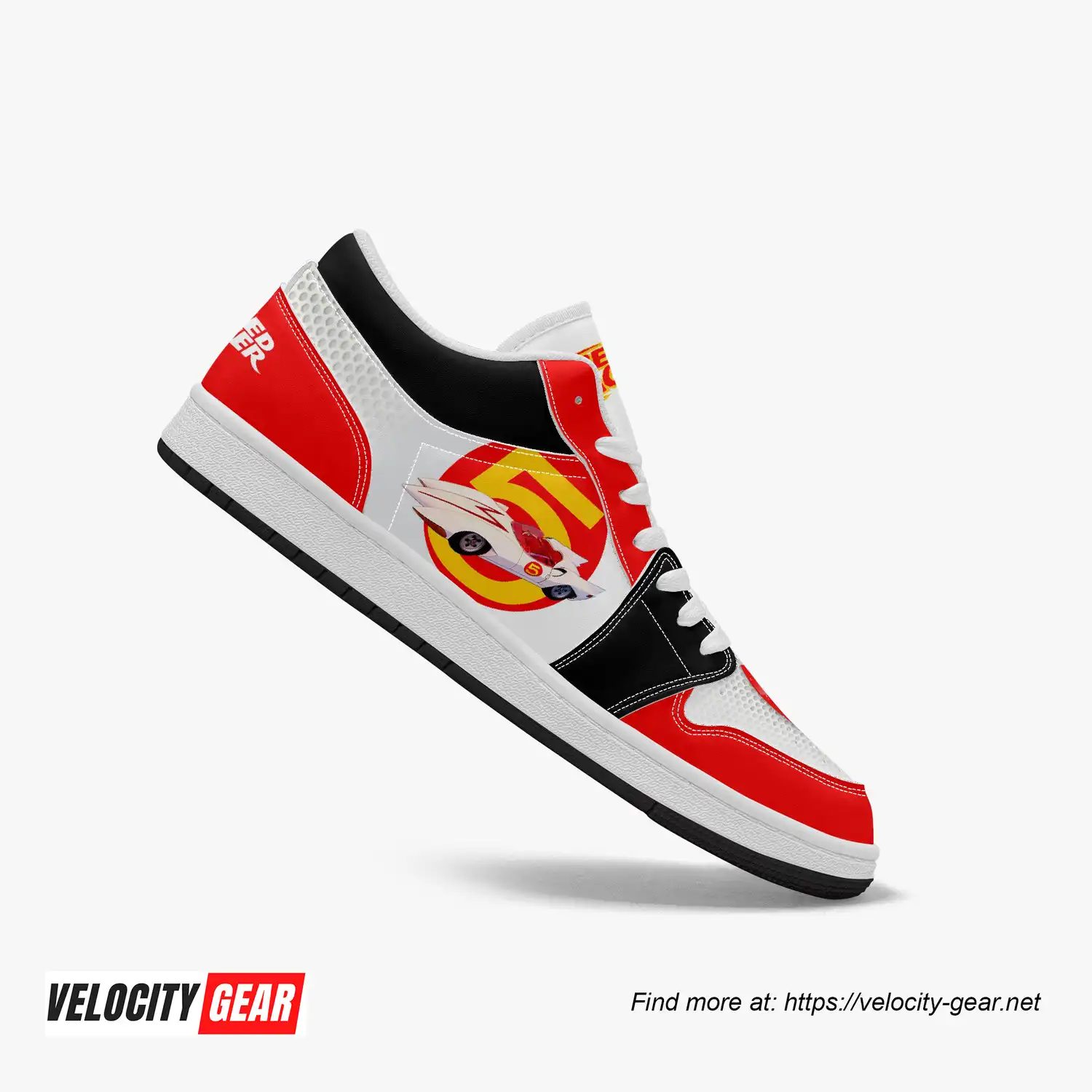 Speed Racer AJ1 Style Low Top Leather Sneakers alternate view