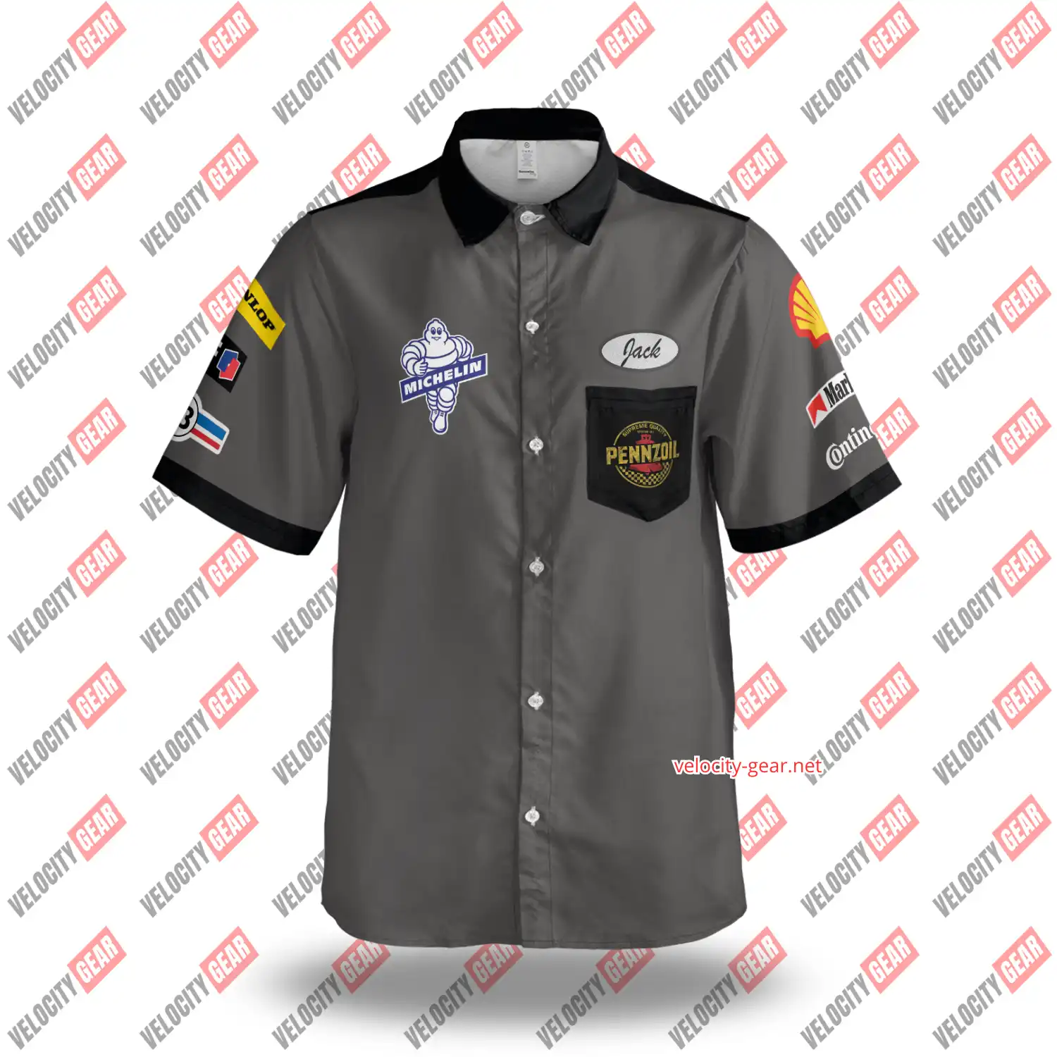 Garage Vintage Personalized Old Style Button Shirt Mechanic Work Style Lightweight