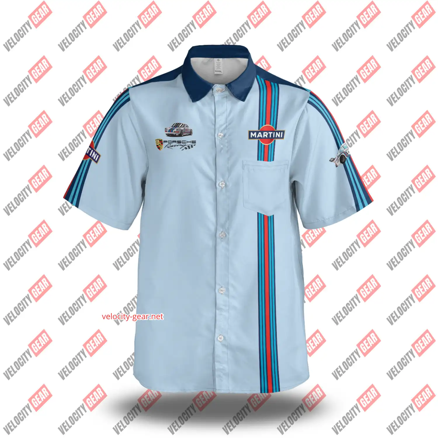 Martini Porsche Racing Team Inspired Shirt – Vintage Motorsport Style